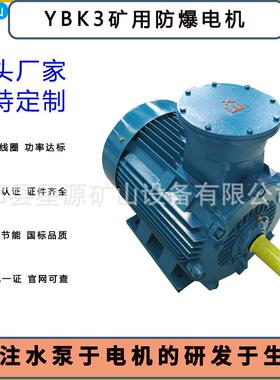 厂家YBK3型防爆型矿用三相异步电动机煤矿井下隔爆型电动机