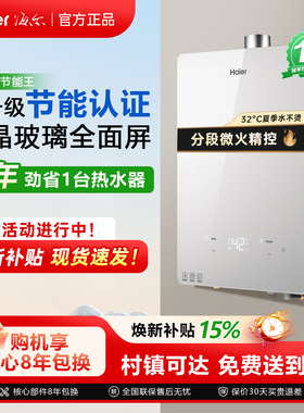 Haier/海尔 JSQ30-16YH3CDU1燃气热水器家用16升天然气一级节能