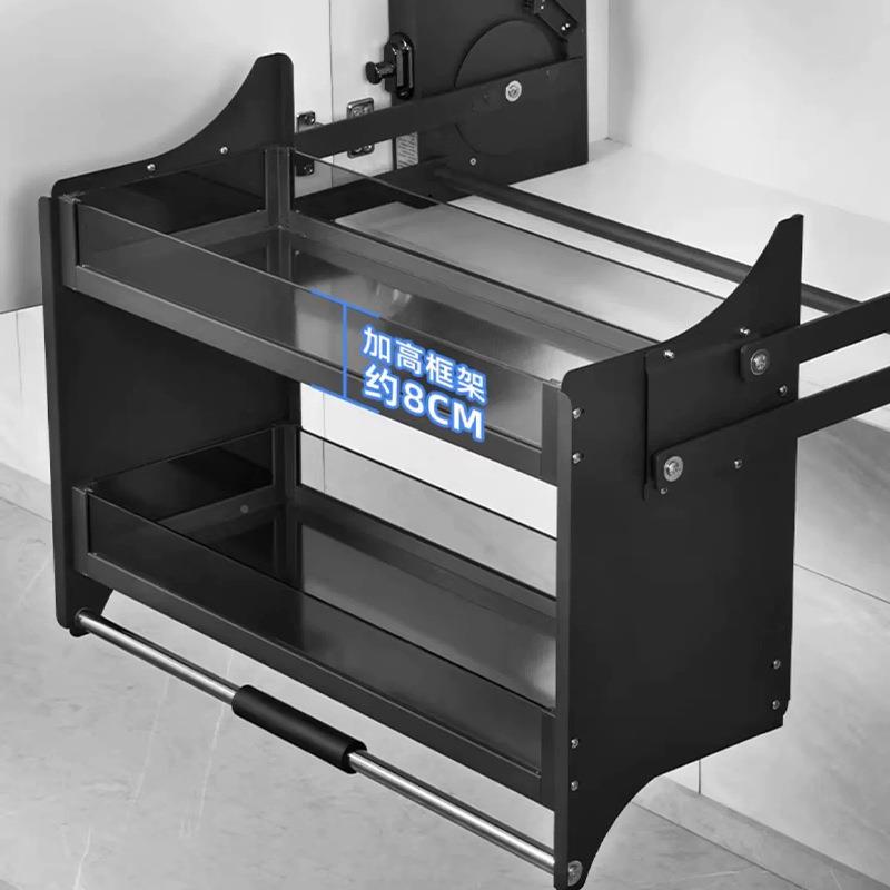 【折扣价】【小额】唯纳厨收卫柜纳得吊房厨橱柜黑色铝合金升降机