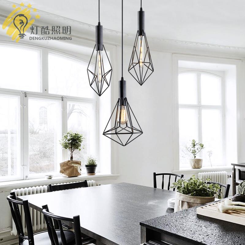 复古工业风小吊灯单头创意个性餐厅灯酒吧吧台奶茶店铁艺简约吊灯