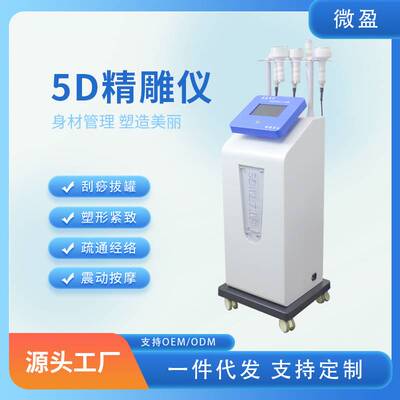 5D精雕仪美容院专用身体塑形震动按摩刮痧拔罐疏通经络养生理疗仪