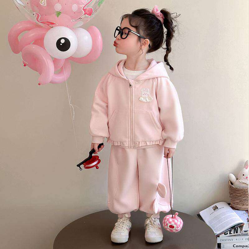 女童秋装套装2025新款秋季运动服女孩卫衣卫裤两件套女宝休闲套装
