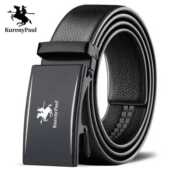 腰带男 真皮自动扣腰带男中青年商务百搭真牛皮裤 保罗正品 皮带男士