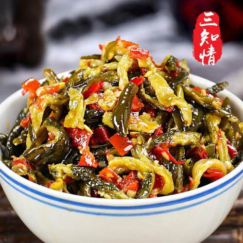 三知情 脆爽黄瓜皮280克/瓶 微辣新鲜脆爽开盖即食味鲜乡村湖南