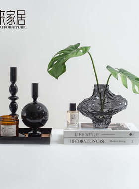 样板房客厅茶几摆件套装高级感桌面组合仿真花摆设轻奢高档装饰品