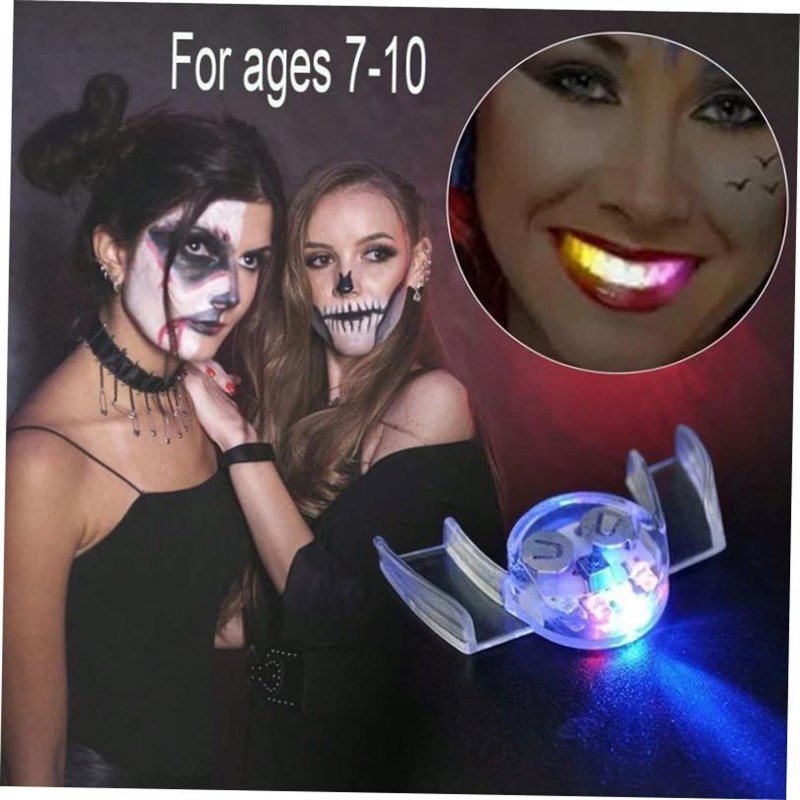 1pcs LEdD Flashing Mouth Teeth Guard Light Up Teeth Led Flas