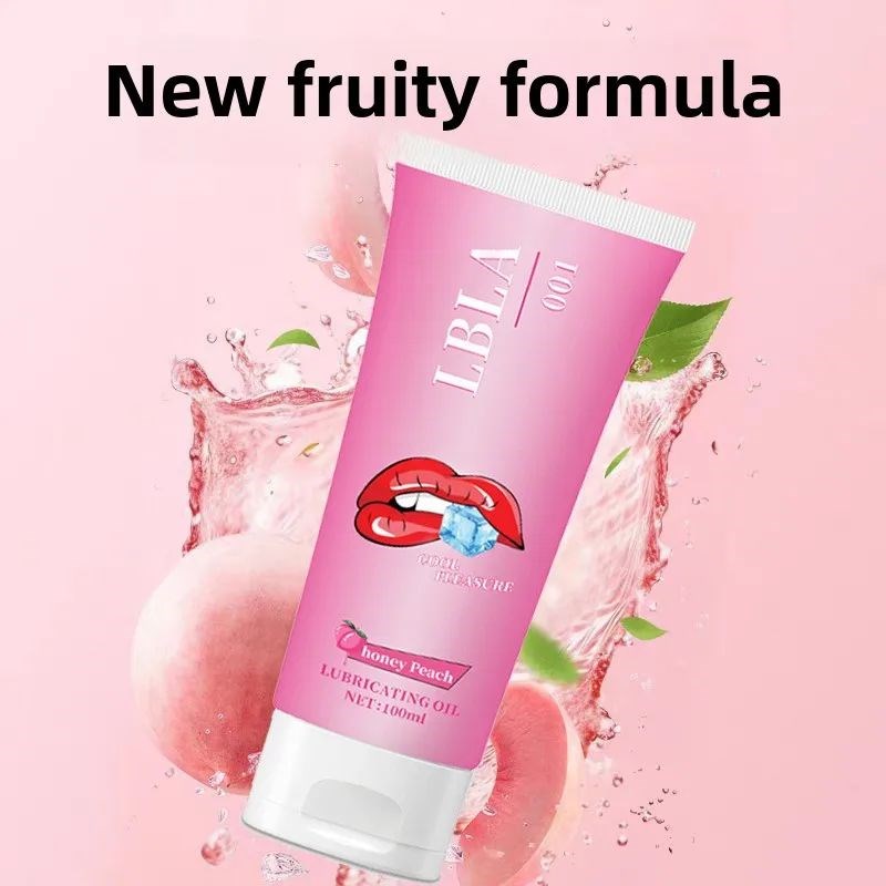 100ml Peach Fruity Flavuor Human Lubricant Water Based pleas