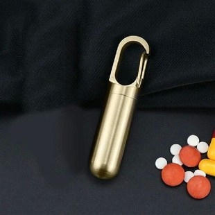 Friendkly Pills Travel Keychain Outdoor Holder Functional