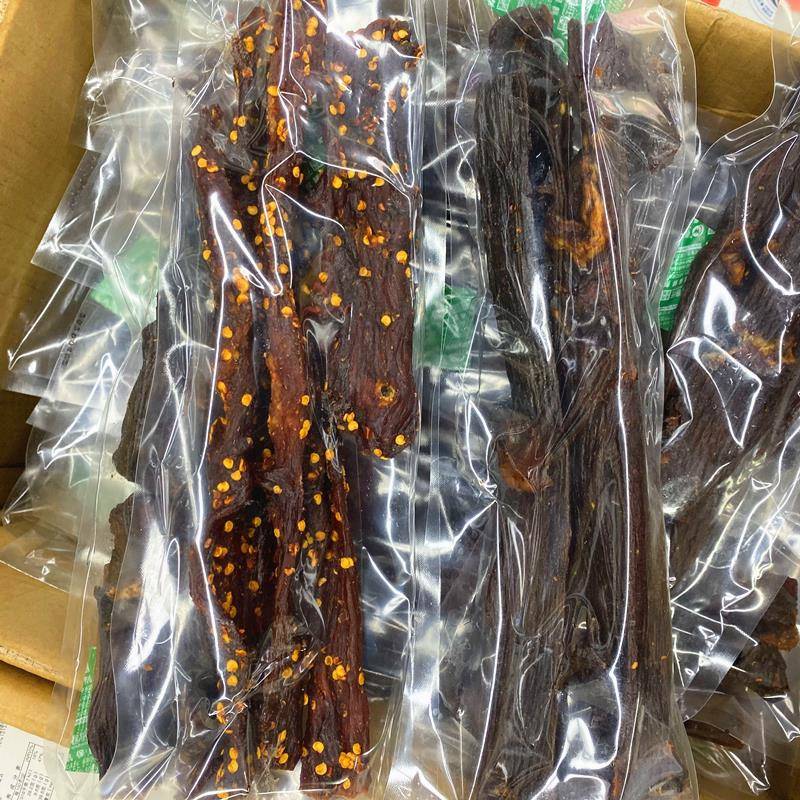 250g风干肉条手撕猪肉干猪肉脯包装原味香辣味休闲小零食多省包邮
