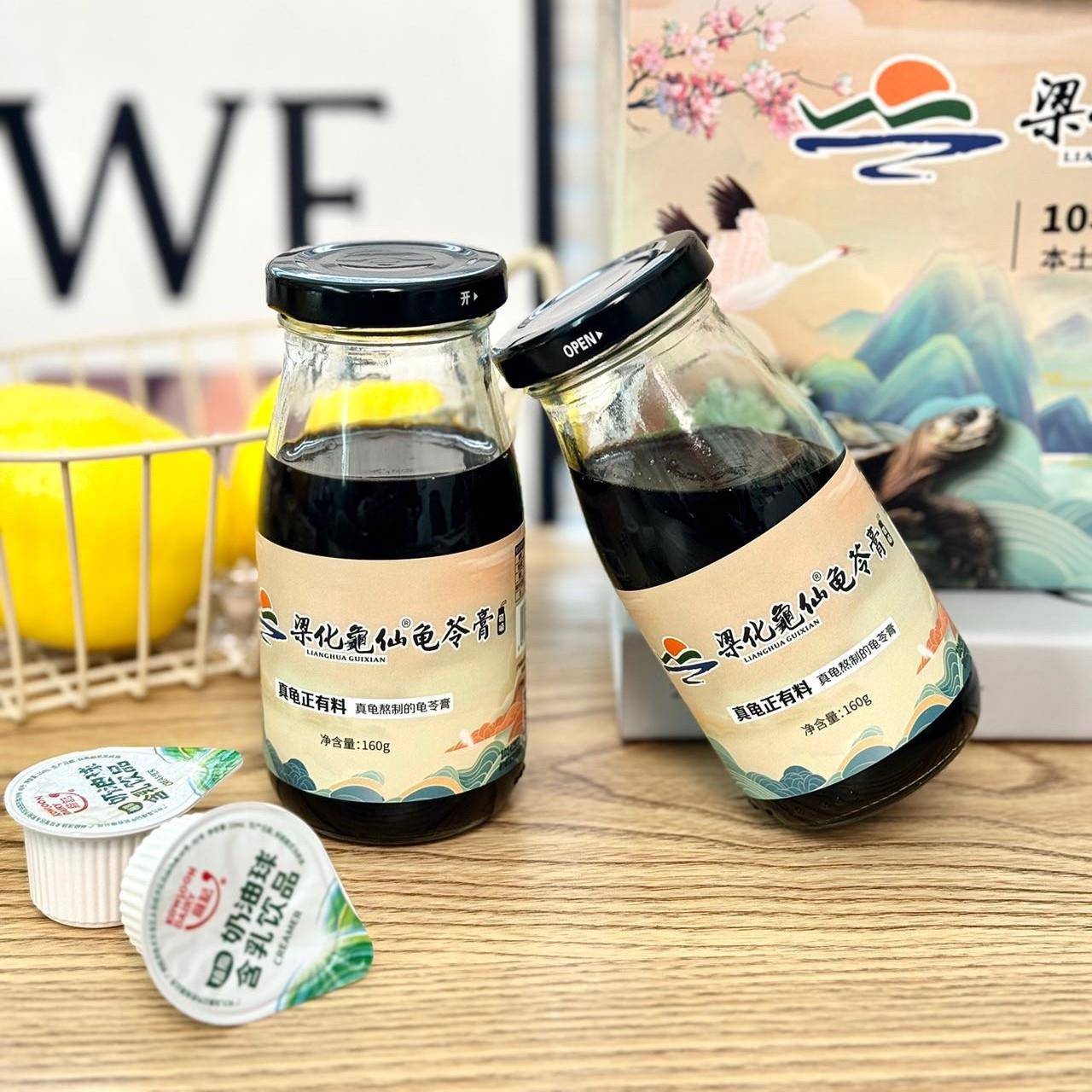 一村一品梁化龟仙龟苓膏健康养生清凉零食160gx6瓶礼盒装