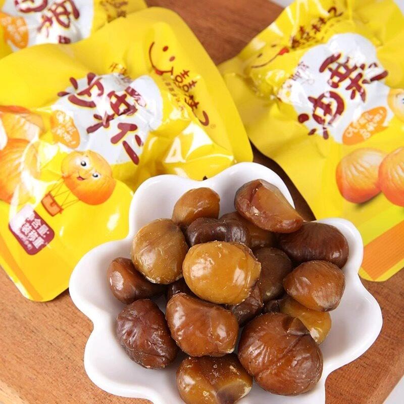 囍桂子油栗仁200g喜贵子去皮甘栗板栗仁坚果即食熟甘栗子休闲零食