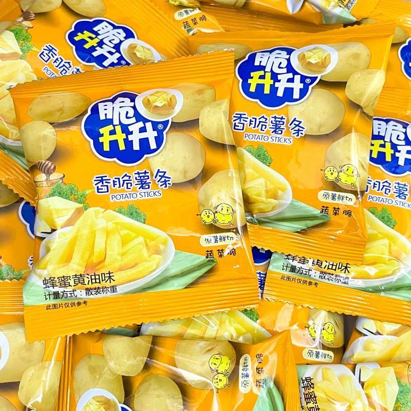 脆升升蜂蜜奶油味薯条鲜切香脆薯片脆生生宿舍解馋小零食大礼包
