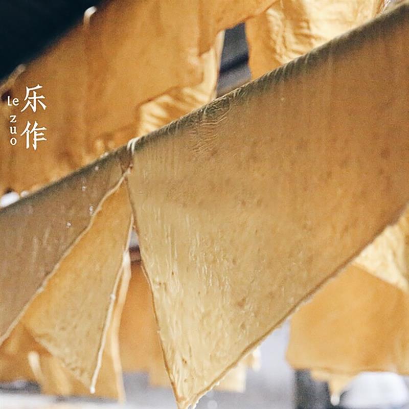 乐作lezuo丨云南特产石屏豆腐皮 油豆皮干货豆千张火锅用500g