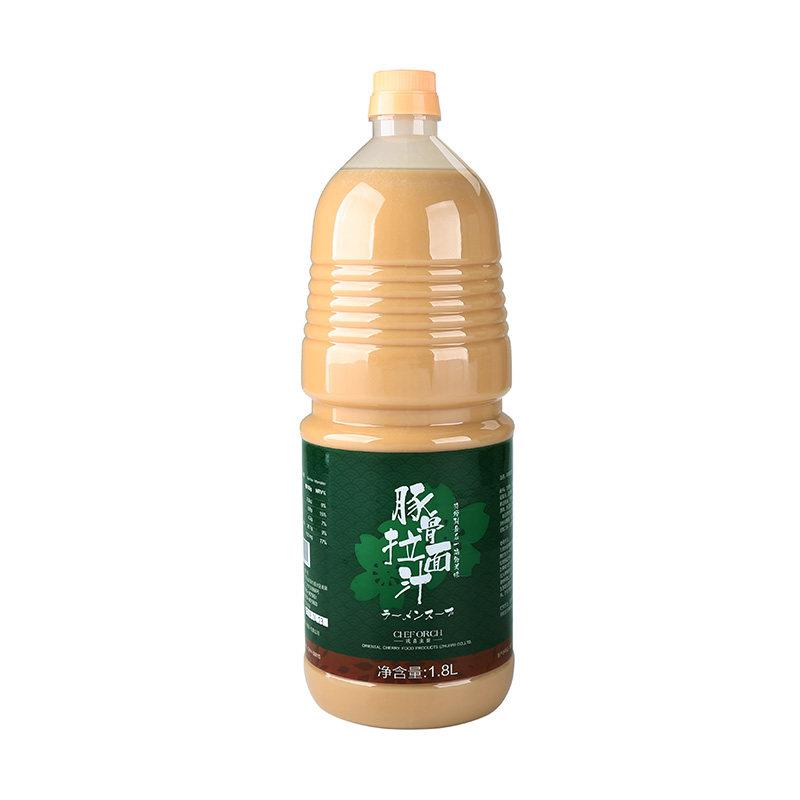 寿司料理 樱花牌豚骨拉面汁1.8L 猪骨白骨拉面汁拉面料理汤底汤料