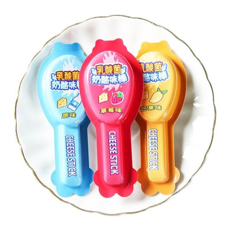 奶酪味棒棒糖水果软糖乳酸菌混合口味棒棒糖网红休闲食品零食糖果