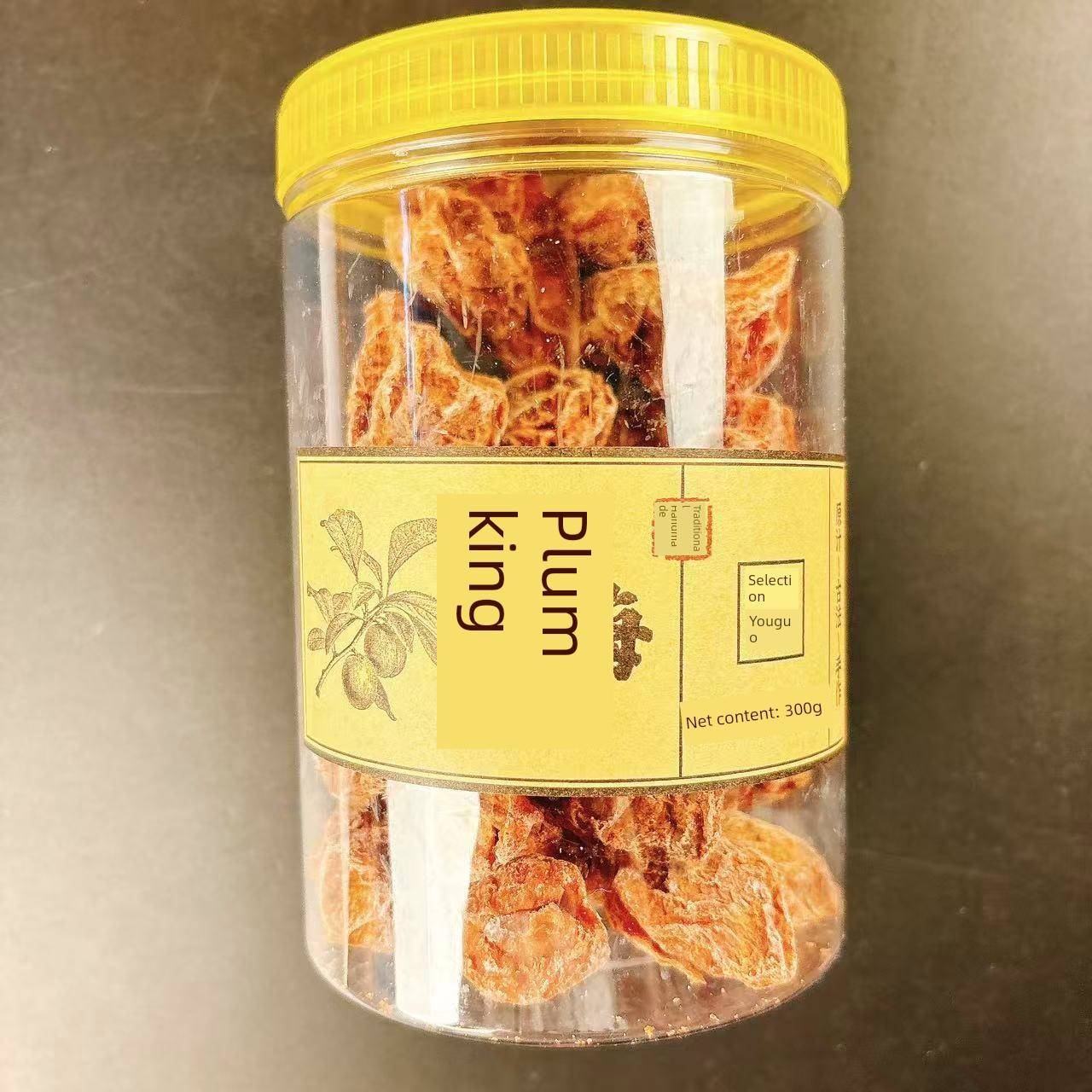 菲可纳话梅王大话梅泡水泡茶干话梅酸甜蜜饯果脯盐津300g|罐包邮