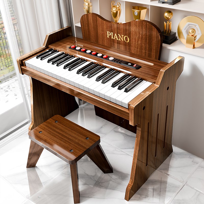 儿童木质钢琴电子琴初学入门小女孩宝宝婴儿幼儿周岁男孩玩具礼物