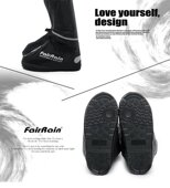 飞津布防套高帮高p筒防水防雪防风寒保暖护脚橡胶