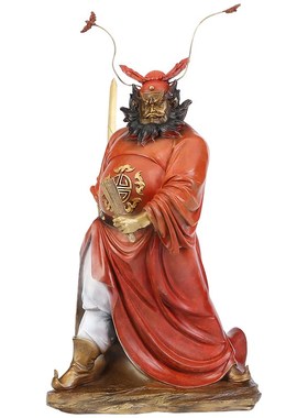 彩铜钟馗摆件新中式家居玄功办公室装饰品桌面铜工艺品礼品