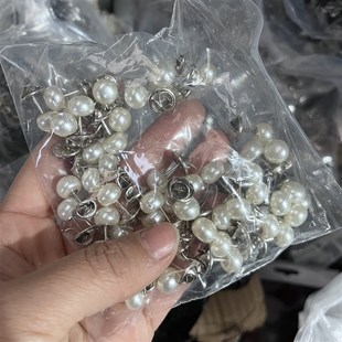 纯色黑白色蘑菇头1.1公分窗帘花边扣辅料固定钉扣免钉扣子可拆卸