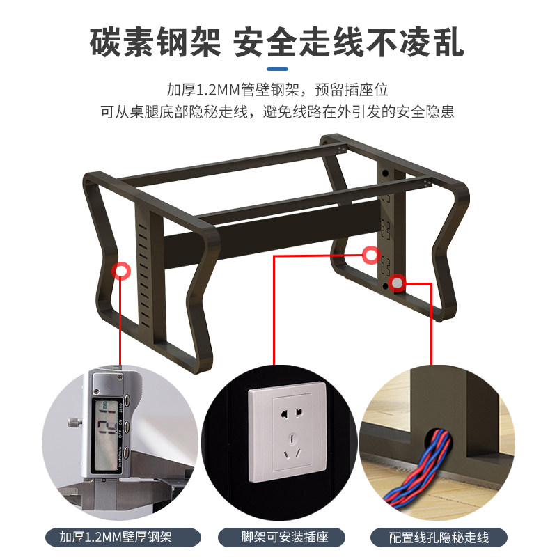 双人办公桌面对面两人位员工桌简约现代办公卡座2人位职员办公桌