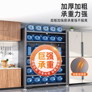 落地多层收纳柜子微波炉家用带门多功能橱柜储物柜 厨房置物架新款