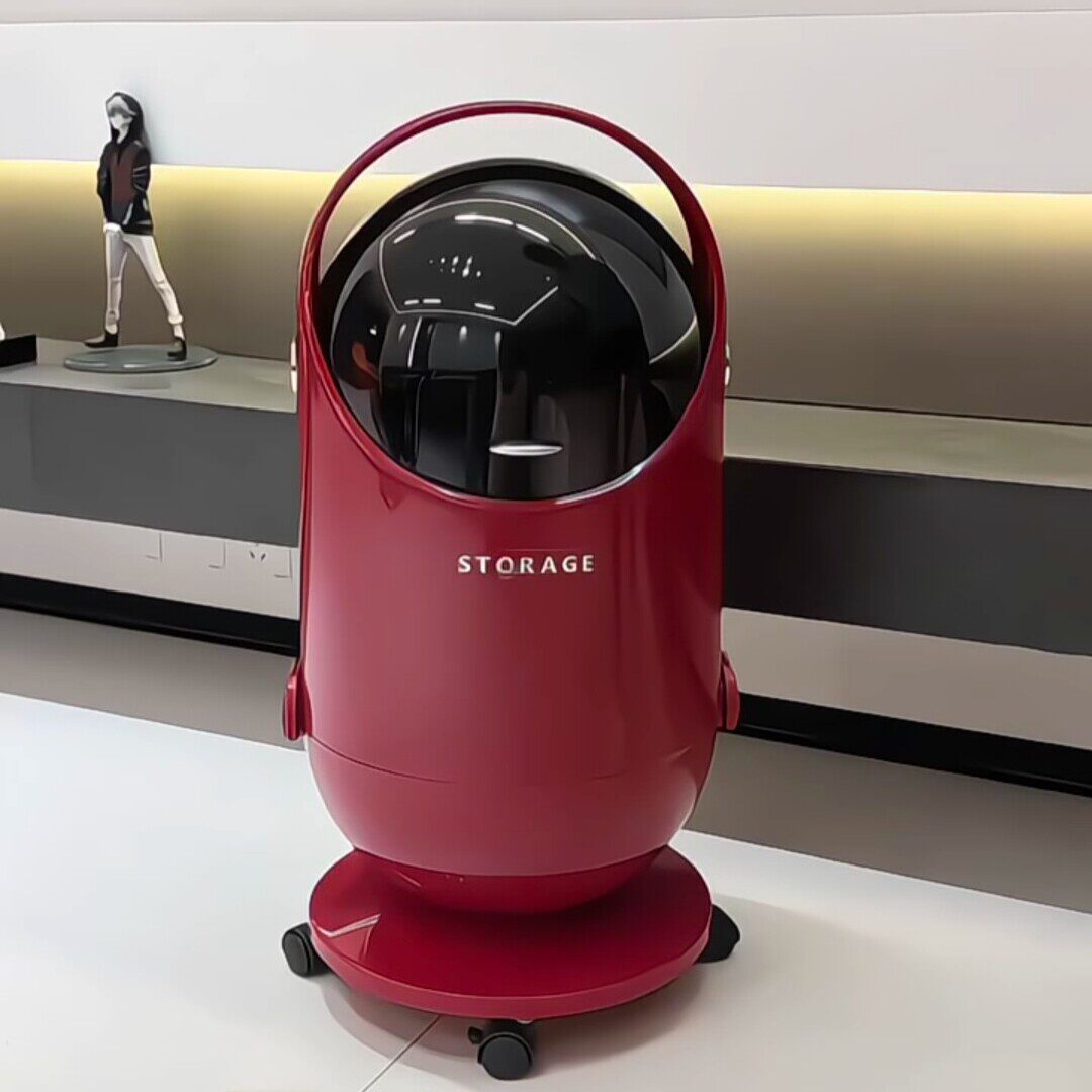 垃圾桶家用2025新款厨房免弯腰垃圾筒客厅大容量带盖带轮可移动筒