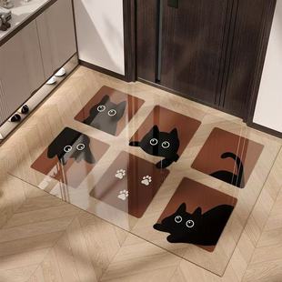 新款 入户地垫卡通透明软玻璃耐脏免洗可裁剪任意剪家用卧室地毯