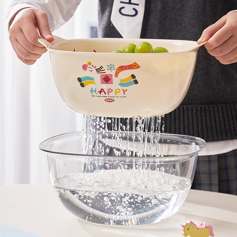 沥水篮双层洗菜盆菜篮菜篓