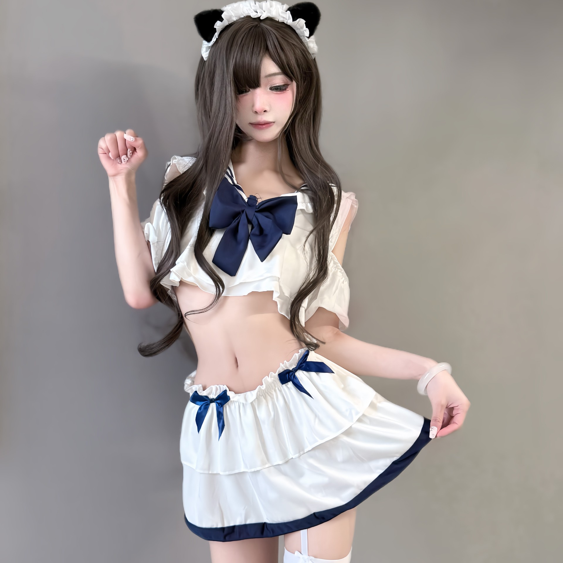 金宵情趣内衣性感诱惑水手清纯jk制服透视床上速攻软妹制服套装女