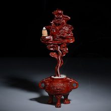 血檀木一闻千悟达摩倒流檀香炉创意实木家用室内禅意茶道香炉摆件