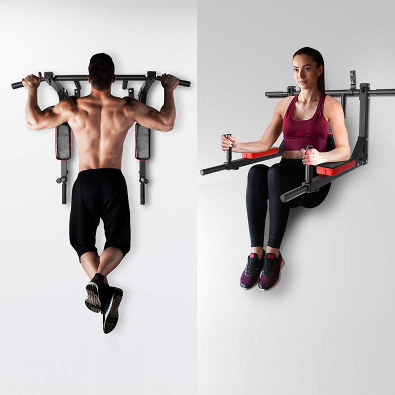 家用健身器材室内墙上单杠引体向上器单杠墙体打孔沙袋架子双杠架