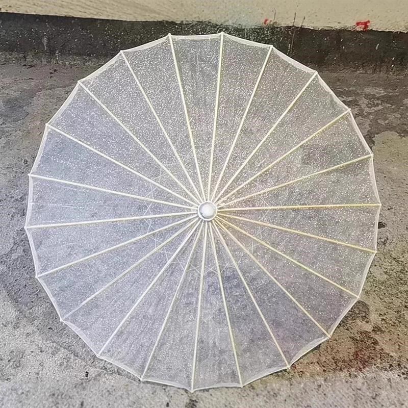 绢伞透明丝绢伞跳舞舞蹈伞工艺演出道具油纸伞装饰伞古典花