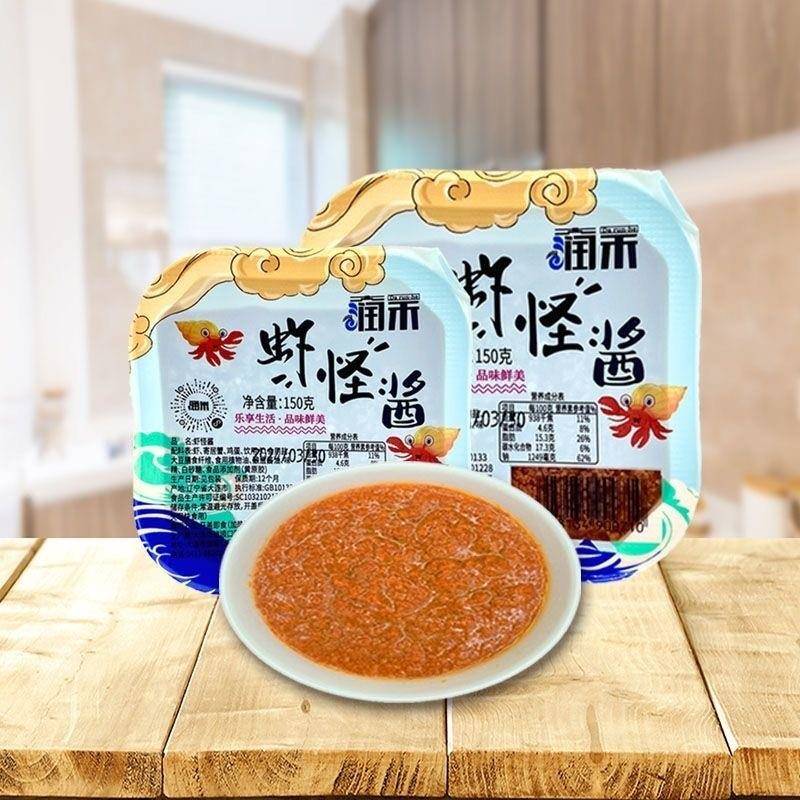 大连特产虾怪酱官方旗舰店山东虾肉拌饭酱海鲜酱润禾虾酱开袋即食