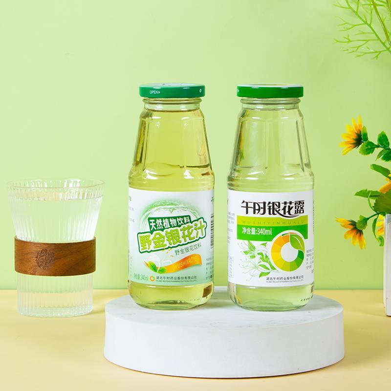 午时金银花露银花露整箱玻璃瓶湖北特产维C植物饮料儿童饮品