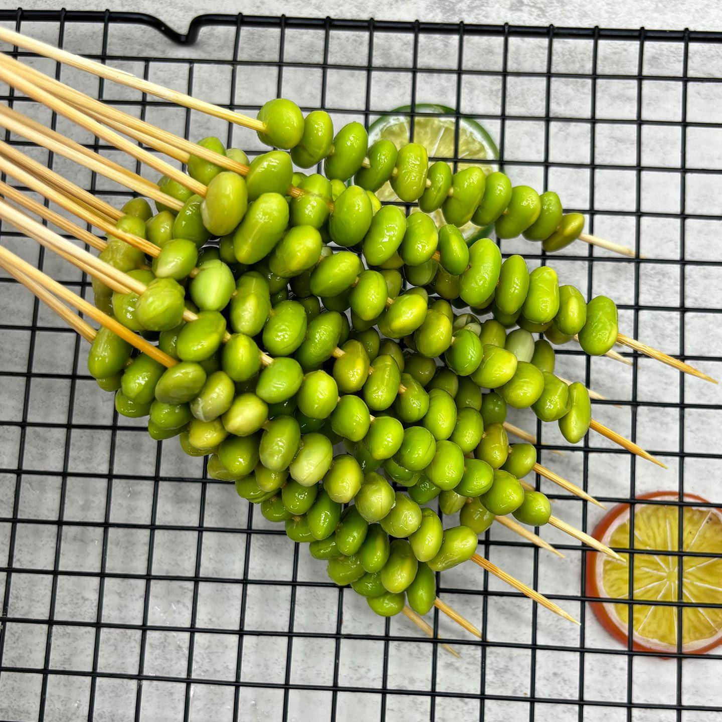 新货新鲜毛豆仁串商用半成品速冻毛豆粒青豆粒烧烤油炸火锅涮锅