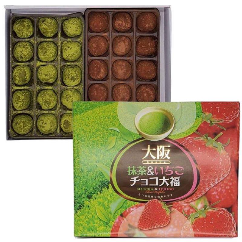 日本进口抹茶草莓大福饼干