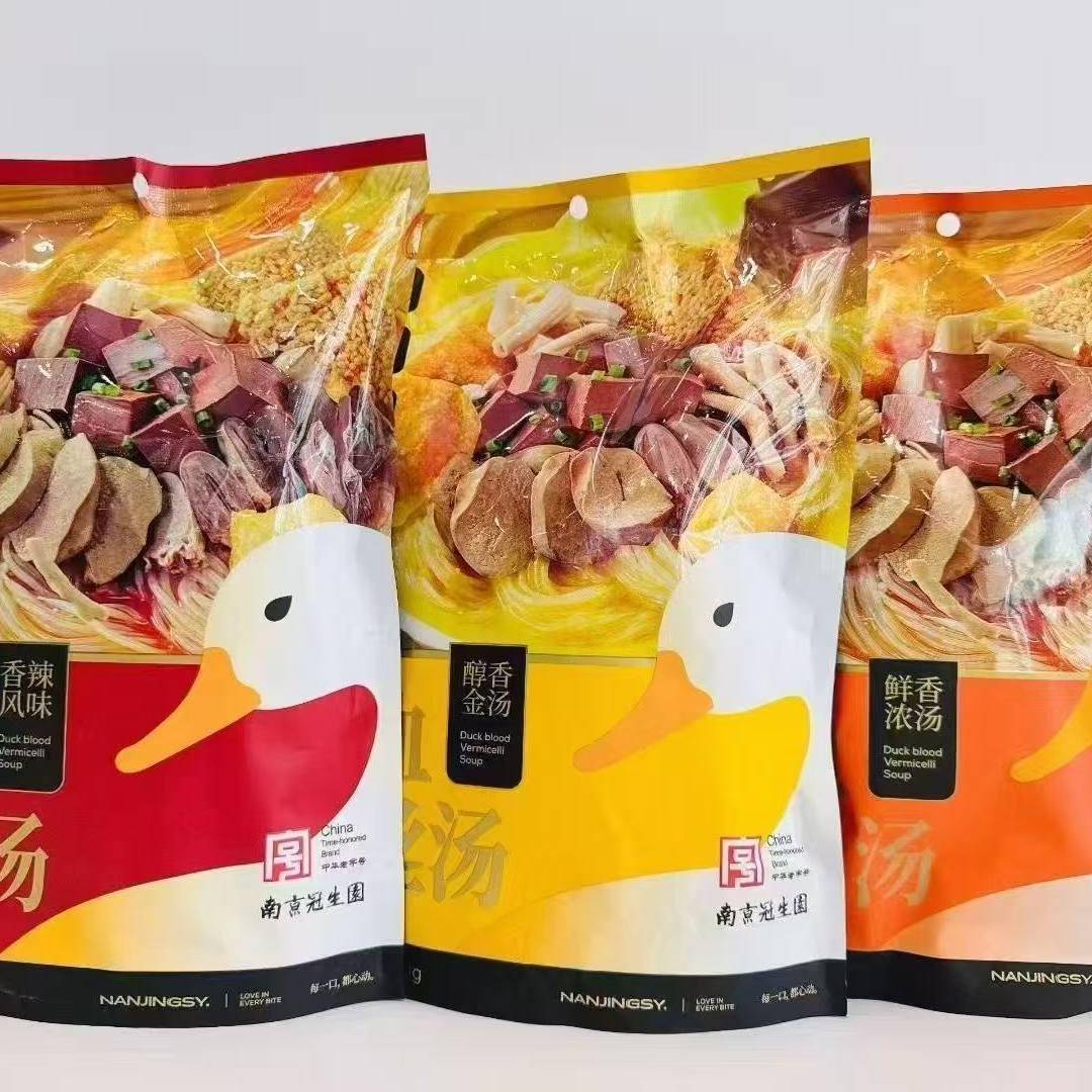 南京冠生园鸭血粉丝汤特产老鸭粉汤丝早餐速食懒人方便粉夜宵小吃