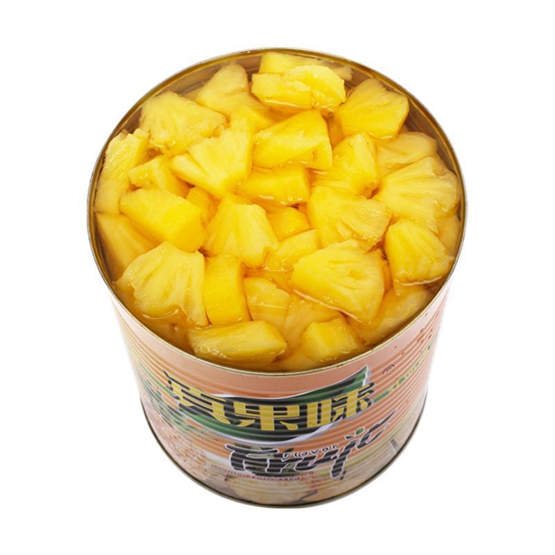 菠萝罐头烘焙6斤湛江整箱披萨水果捞徐闻糖水菠萝碎米罐头3kg商用