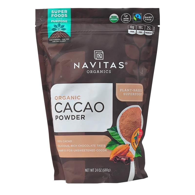 美国原装进口Navitas可可粉907g未碱化原生纯可可粉Cacao剂生酮