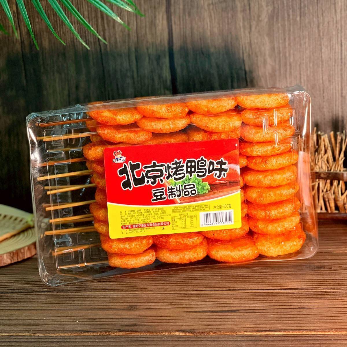 超牛先森北京烤鸭辣条儿时回忆网红休闲大豆制品大辣串零食旗舰店