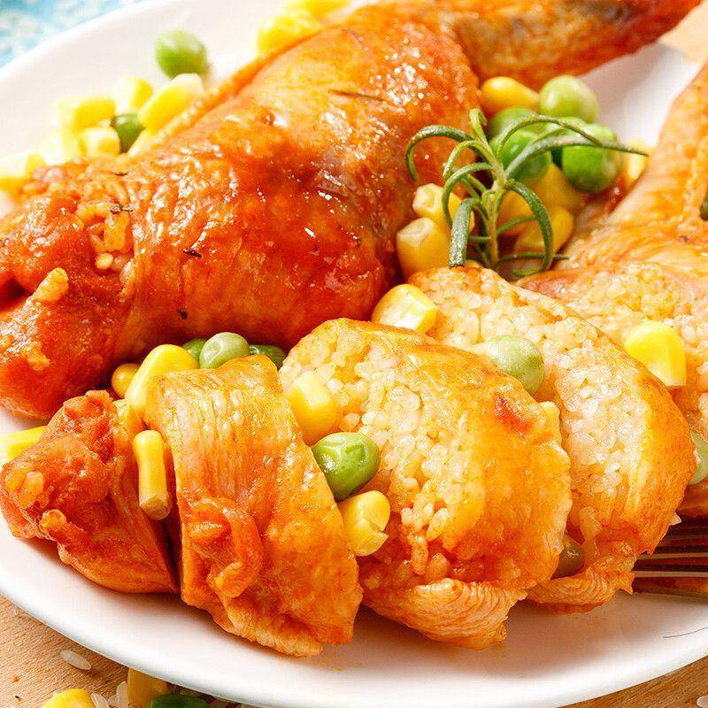 千港奥尔良鸡翅包饭烧烤鸡翅包饭速食半成品冷冻油炸小吃烤翅零食