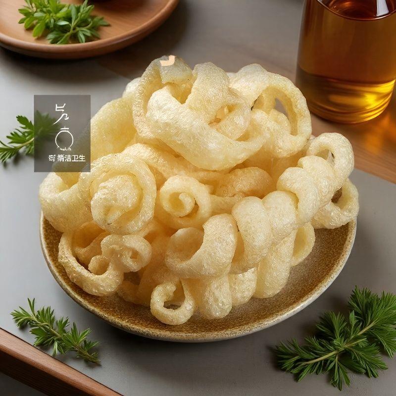 炸猪皮肚油炸肉皮火锅响皮学生宿舍螺蛳粉麻辣烫凉拌三鲜小卷猪皮