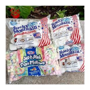Marshmallows美国进口落基山卡夫棉花糖雪花酥牛轧糖Diy烧烤材料