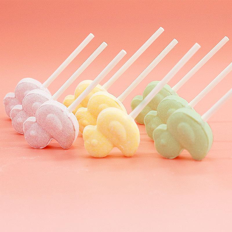 卡通鸭子奶棒糖500g创意儿童节小零食散装网红牛头奶片牛奶棒棒糖