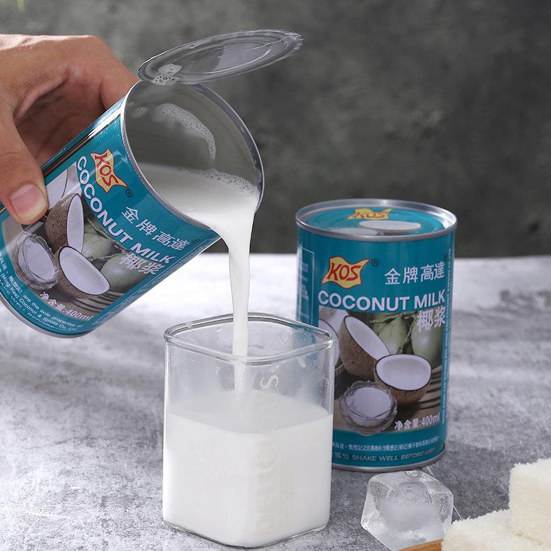 新货金牌高达椰浆甄想记高浓度浓缩椰汁椰奶罐装水果捞西米露材料