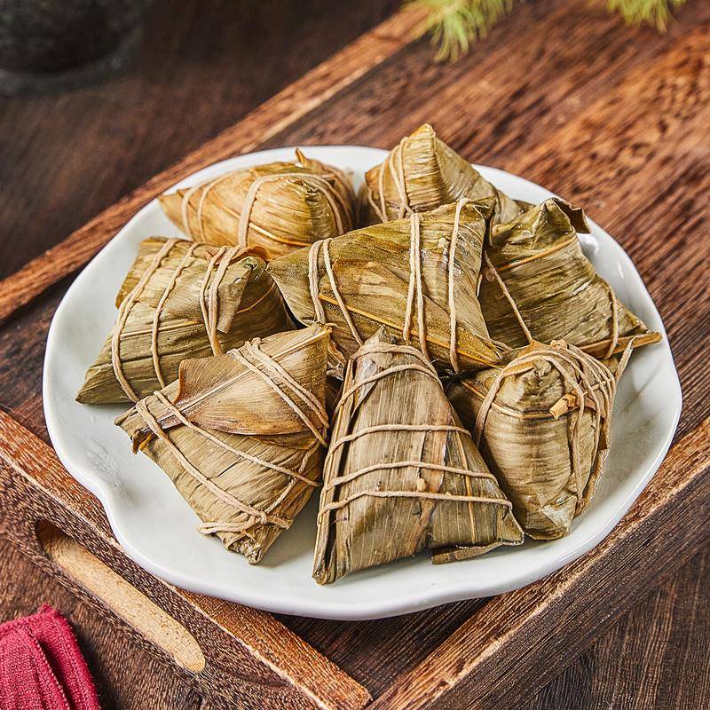 新货迷你鲜肉粽宁波特产荣昌记端午节粽子8只装农家手工新鲜早餐