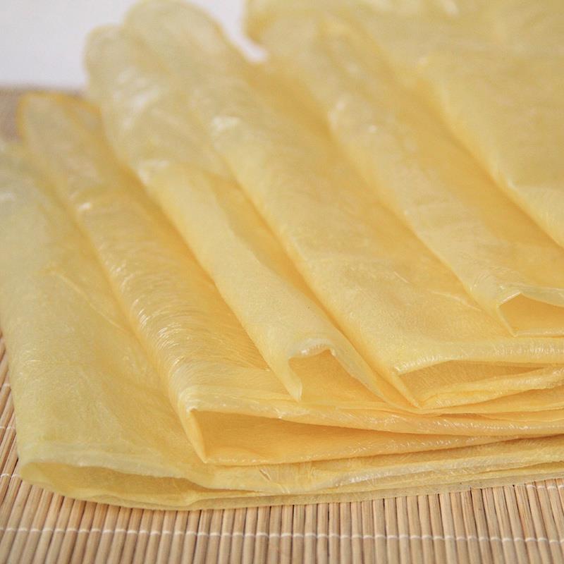 月子豆皮农家手工头层豆腐皮火锅豆腐衣腐竹三角形豆油皮干货500g