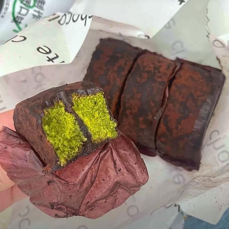 抹茶味泥巴可味巧克力派夹