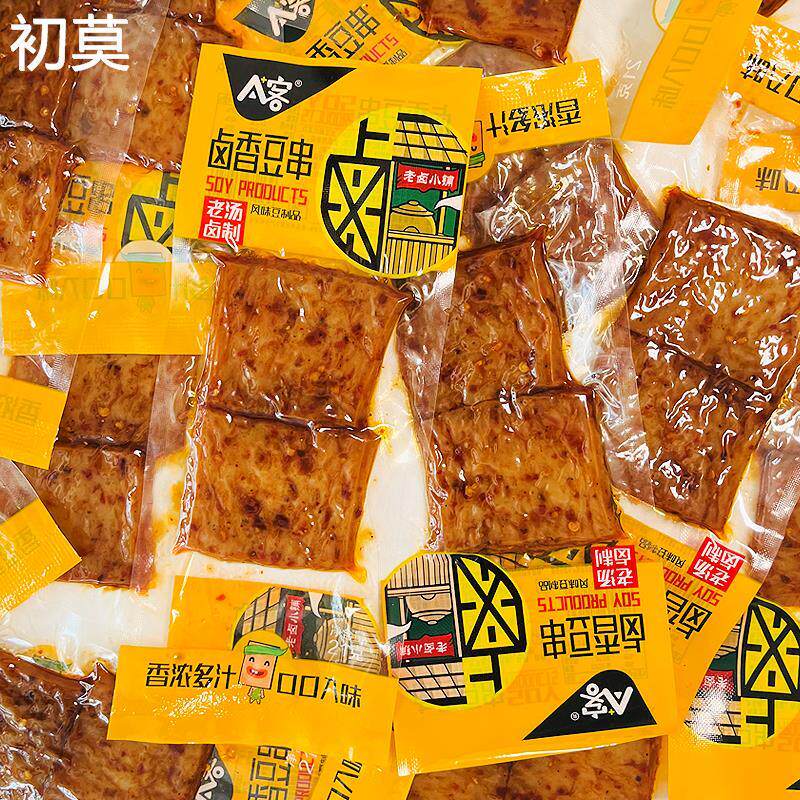 卤香豆串豆干风味豆制品辣条豆干儿时怀旧五香豆腐干素肉网红零食